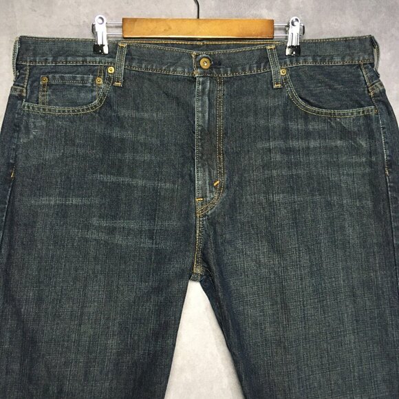 Levis Mens 569 Loose Straight Fit Blue Jeans size 40x30 Denim Pants Zipper Fly - Picture 2 of 15